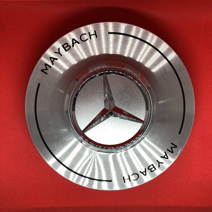 Logo chụp mâm, ốp lazang bánh xe ô tô Maybach, đường kính ngoài đĩa chụp: 14.5cm, đường kính trong: 4.5cm mã A400
