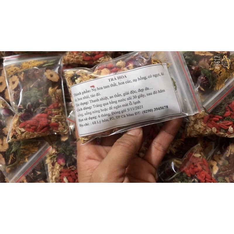 Trà dưỡng nhan, trà hoa 8 vị