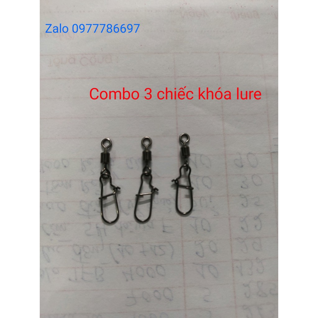 combo 3 chiếc khóa lure móc mồi