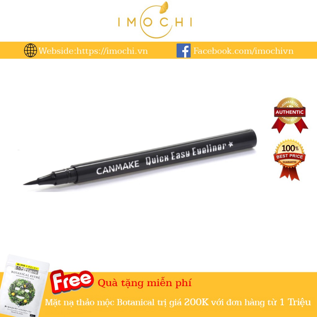 Bút Kẻ Mắt Canmake Quick Easy Eyeliner 01 Màu Đen