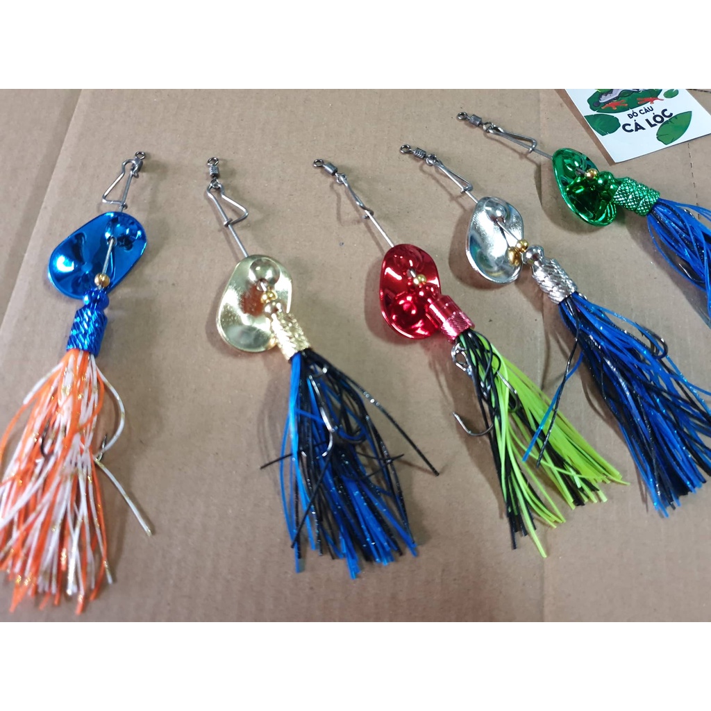 Mồi câu cá lóc Spinner 2022 có má ní / Spiner Thái Lan 12gr 66k