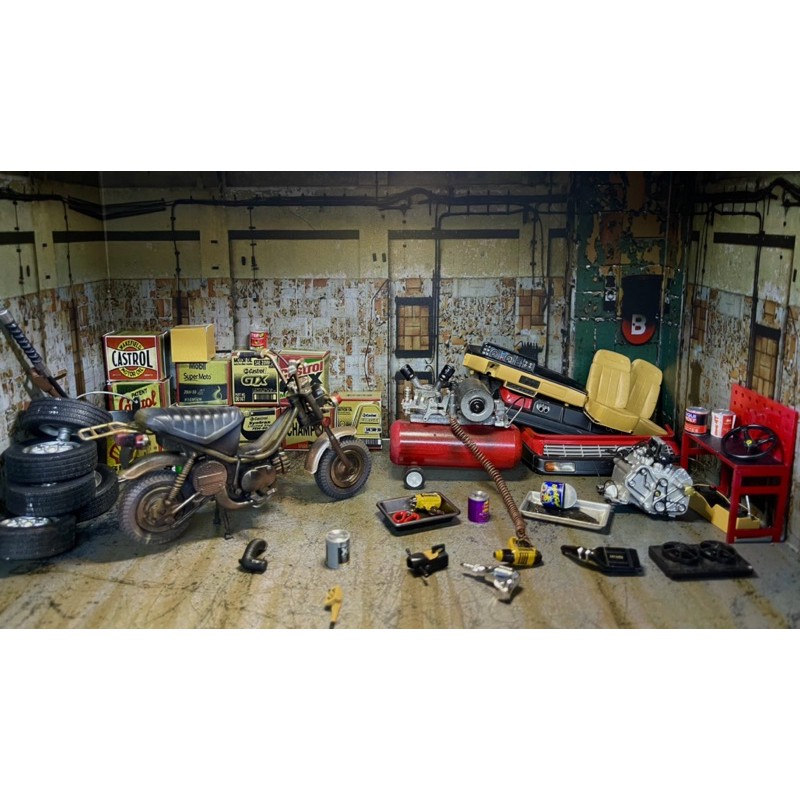 Mô hình tủ trưng nhớt 1/12