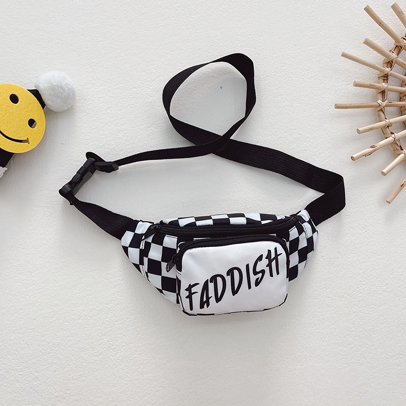 Túi bao tử kẻ caro dành cho bé, mẫu hot 2022 - Hàng Quảng Châu Cao Cấp