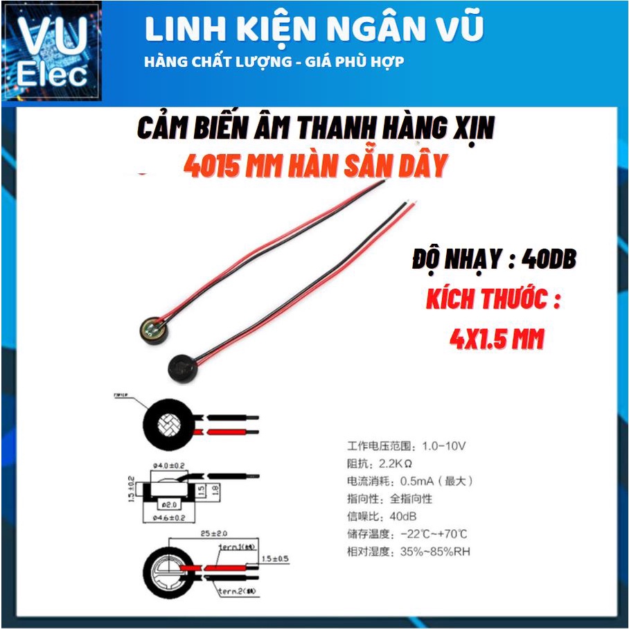 Cảm Biến Âm Thanh Mic Chính hãng nhiều loại | BigBuy360 - bigbuy360.vn