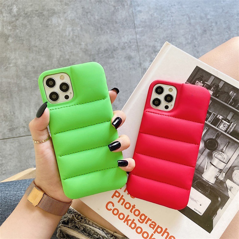 Ốp Điện Thoại Silicon Mềm Hình Áo Khoác Phao Mini Thời Trang Cho iPhone 14 13 Pro MAX 12 13 14 Pro MAX