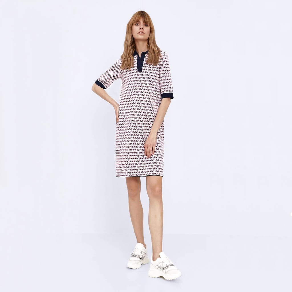 Đầm Tom.my Cổ Polo Chất Thun CMềm Mịn, Chuẩn Hàng Xuất Xịn.