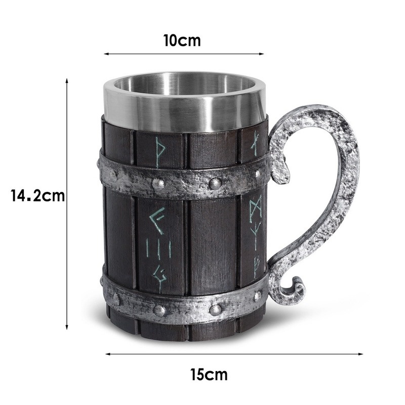 Cốc Uống Bia Bằng Thép Không Gỉ resin Không Gỉ Sáng Tạo Xuất Khẩu Từ Nước Ngoài Chính Hãng