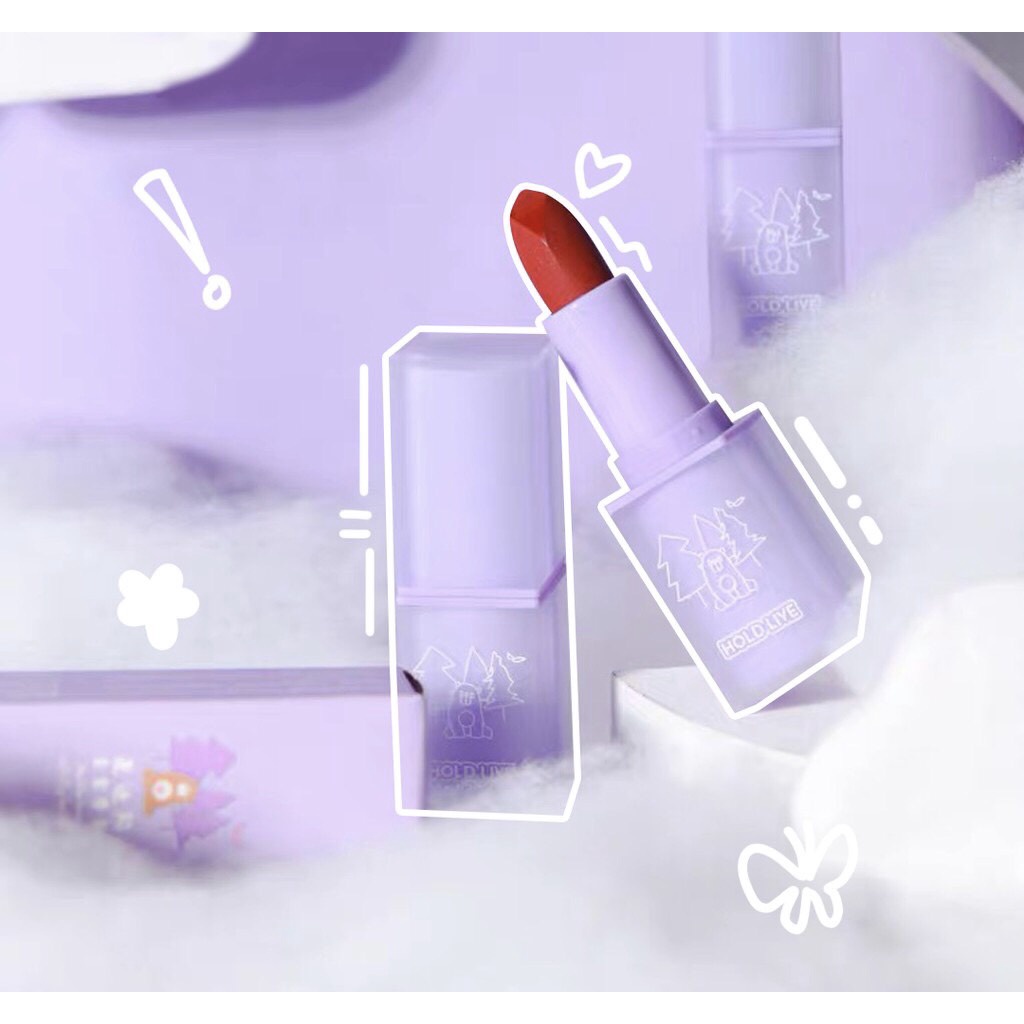 Son Thỏi Hold Live Gấu Tím Mềm Mịn Maddie Bear Soft Fog Lipstick 6 Màu 4g HL459  Nội Địa Trung