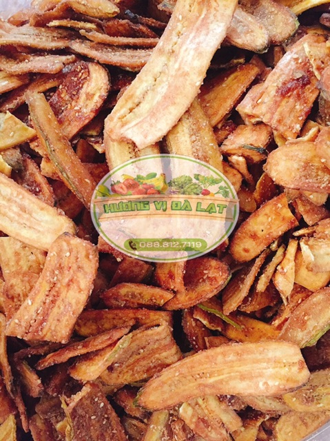 500G Chuối sấy mè gừng - đặc sản Đà Lạt