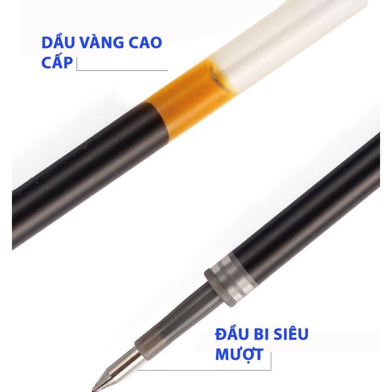Ruột bút Gel bấm G-5 0.5mm / Ruột thay cho bút bấm Deli/MG