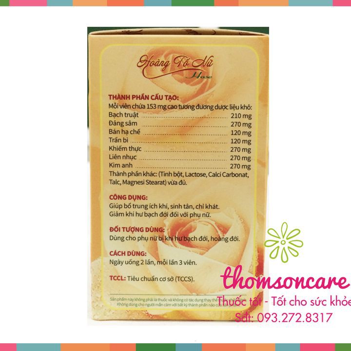 Hoàng Tố Nữ hỗ trợ bổ sung nội tiết tố nữ - Điều hòa phụ khoa ở nữ giới | BigBuy360 - bigbuy360.vn