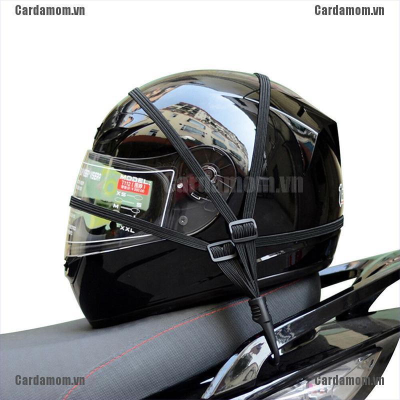 Dây đai lưới giữ giữ cố định nón bảo hiểm xe máy xe đạp màu đen tiện lợi