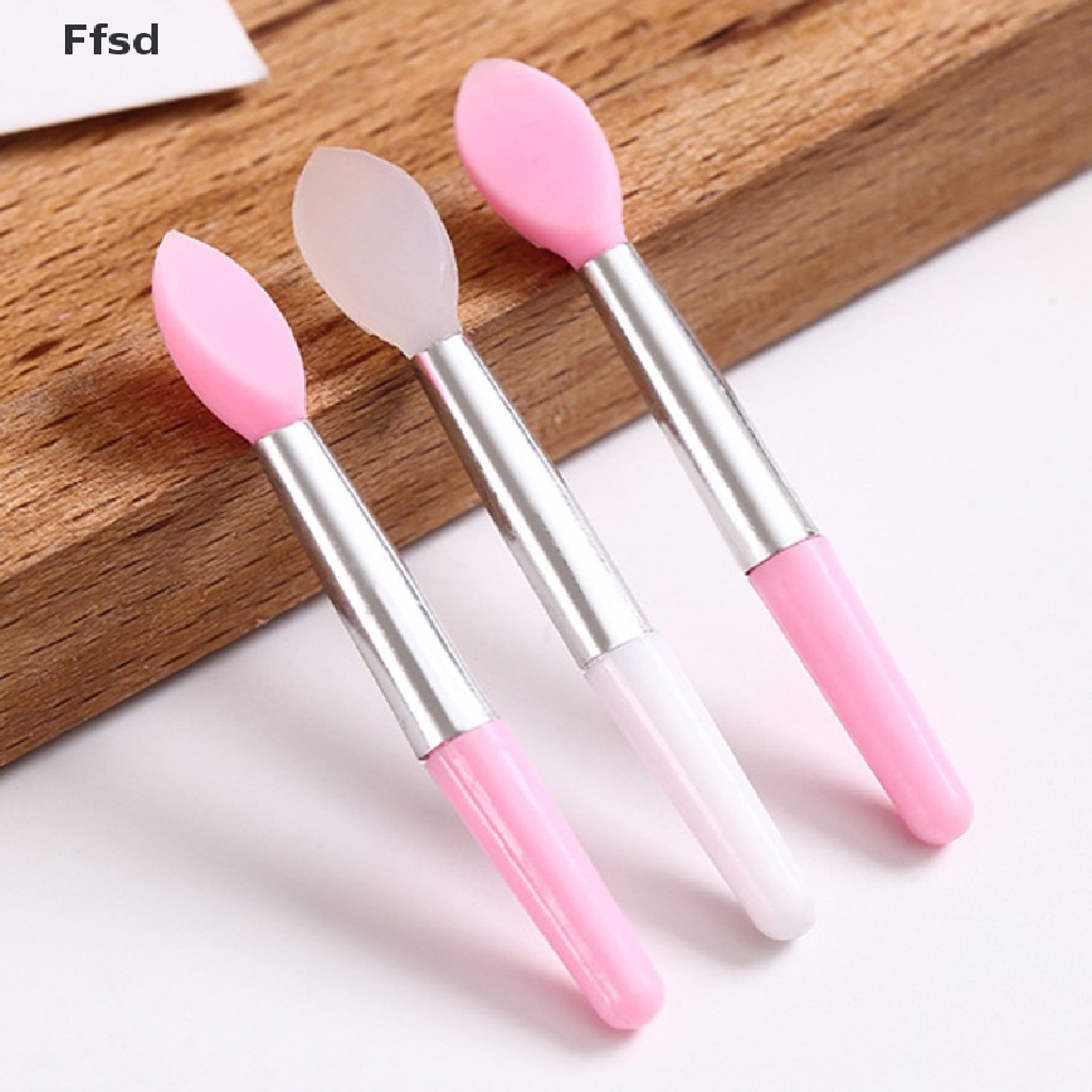 [Hàng mới về] Set 10 cọ trang điểm môi cỡ nhỏ bằng silicone tiện dụng