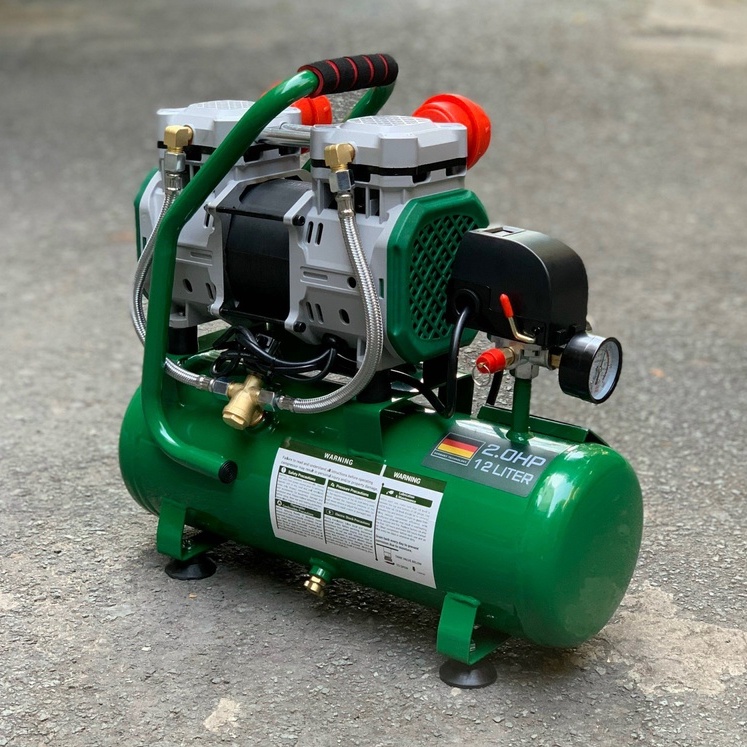 Nén Khí Không Dầu Dekton DK-AC3912 2HP/1500W/ Bình 12L - Lưu Lượng 200L/Phút