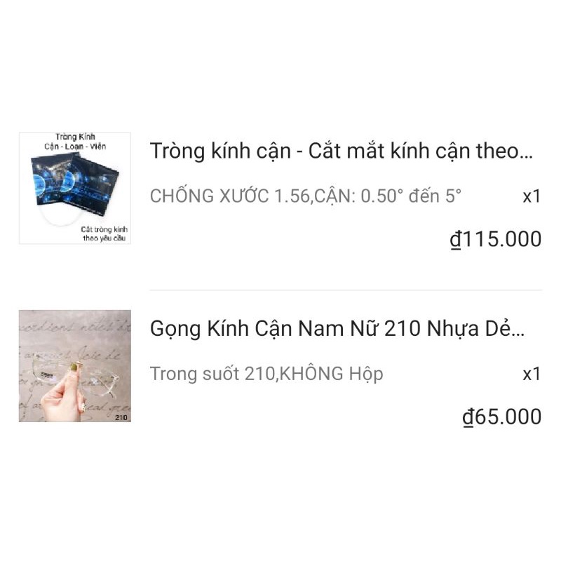COMBO GỌNG KÍNH + TRÒNG KÍNH (Giao hàng Hỏa Tốc - Hà Nội)