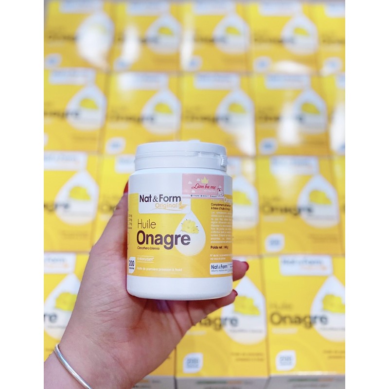 Tinh dầu hoa anh thảo Nat & Form Pháp 200 viên