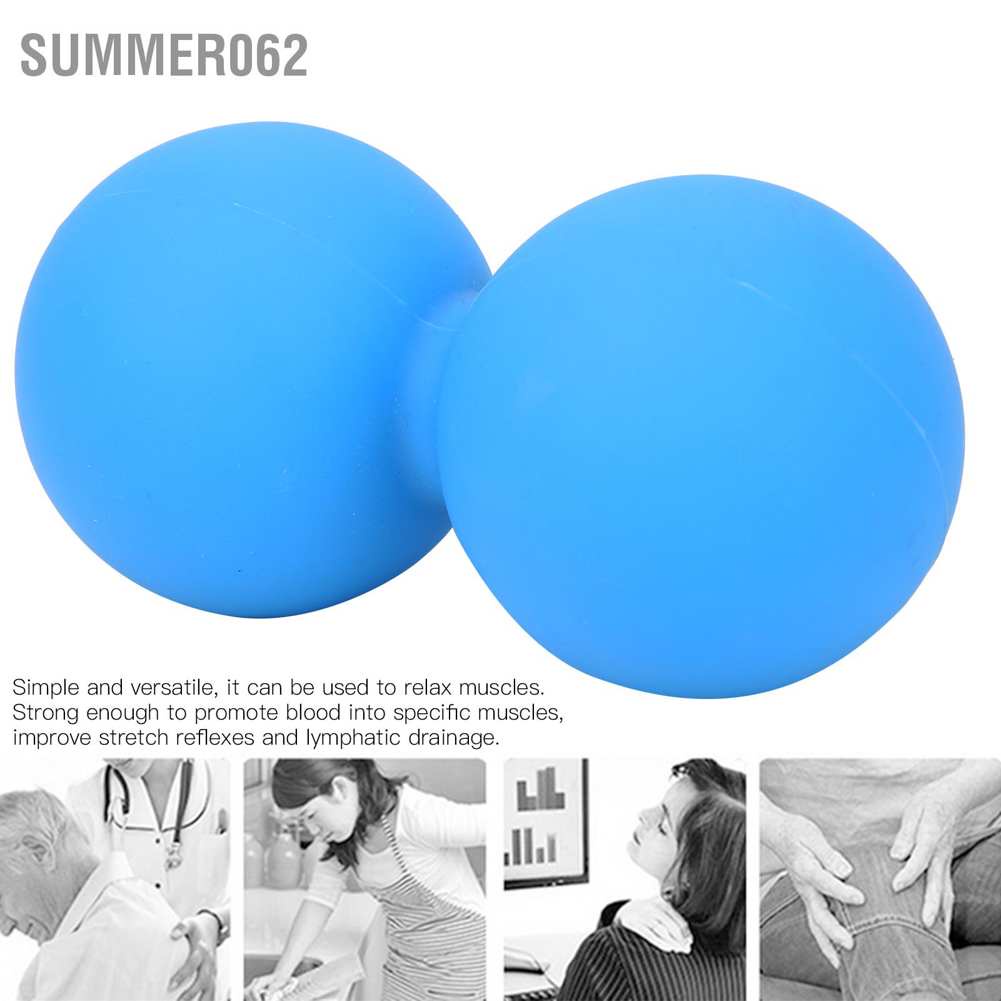 Summer062 Silica Gel Tập thể dục Peanut Ball Yoga Phòng tập thể dục Thể hình Thư giãn Cơ thể Massage Giảm đau