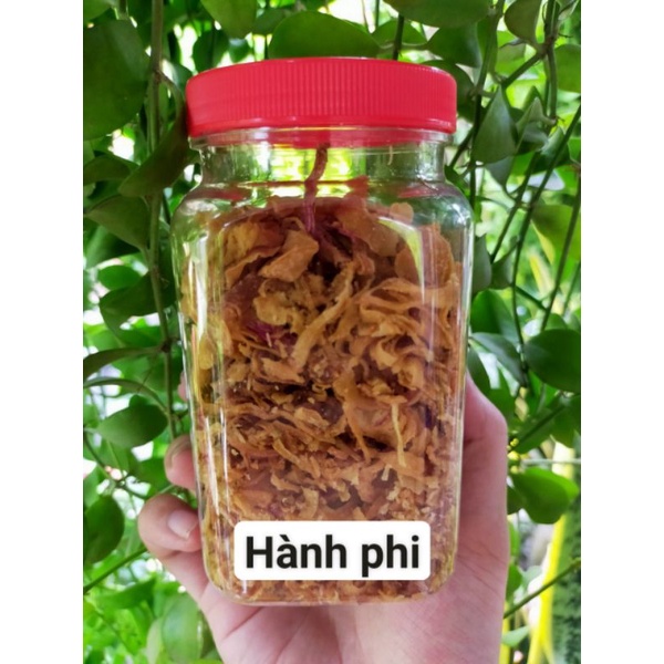 Hủ 200gr hành phi nhà làm siêu thơm ngon dùng chung bánh tráng, ăn kèm món ăn