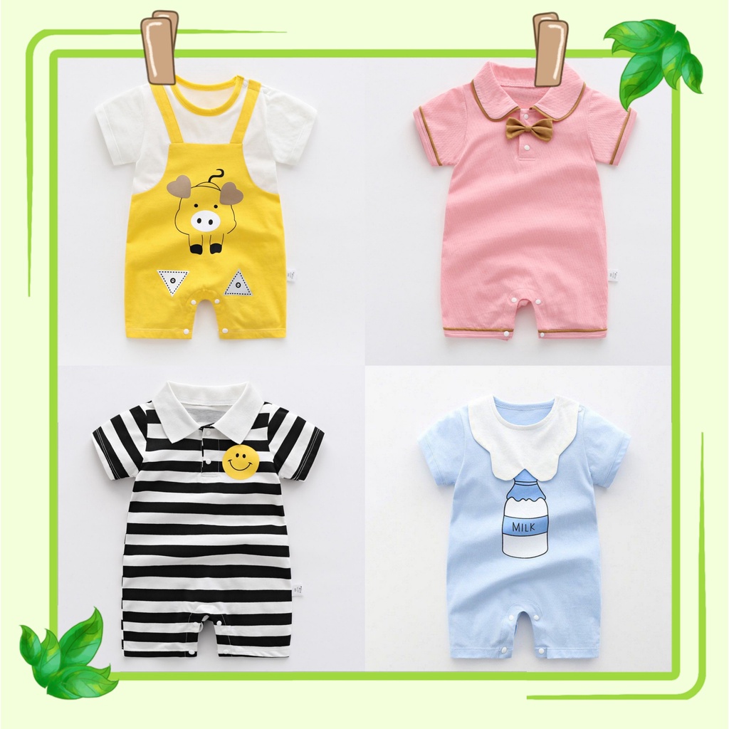 Bodysuit cho bé Body đùi cotton cho bé trai bé gái vải thoáng mát thoải mái