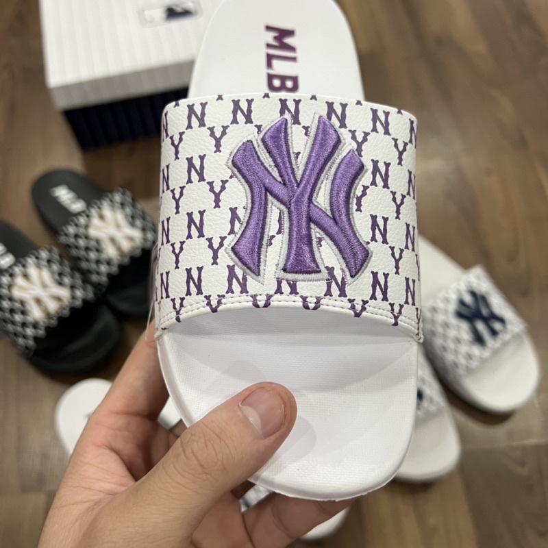Dép M L B MONO NY Logo Thêu Xuất Xịn