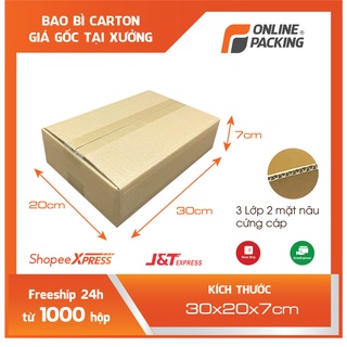 30x20x7 Combo 40 hộp carton đóng hàng