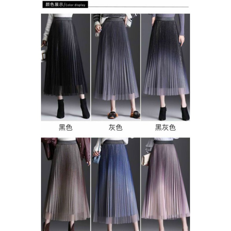 [ Mã FADIRECT20 giảm 20K đơn 150K] Chân váy giập ly kim sa đổi màu | BigBuy360 - bigbuy360.vn