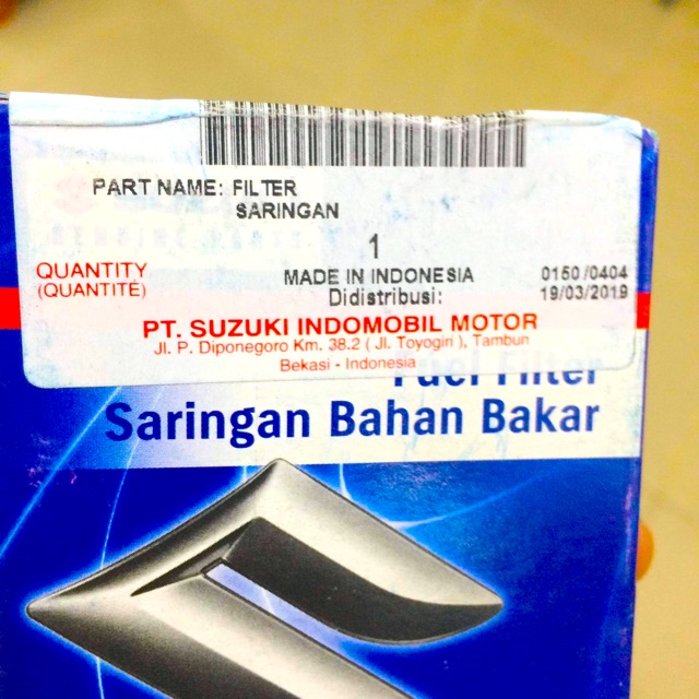 Lọc Xăng Fuel Filter Suzuki Satria Fi - Raider Fi Chính Hãng Suzuki Indonesia