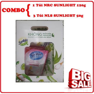 Combo 1 Túi Nước Rủa Chén SUNLIGHT 120g & 3 Túi Nước Lau Sàn SUNLIGHT 50g ( Hàng Khuyến Mãi ) Tùy Chọn Ngẫu Nhiên