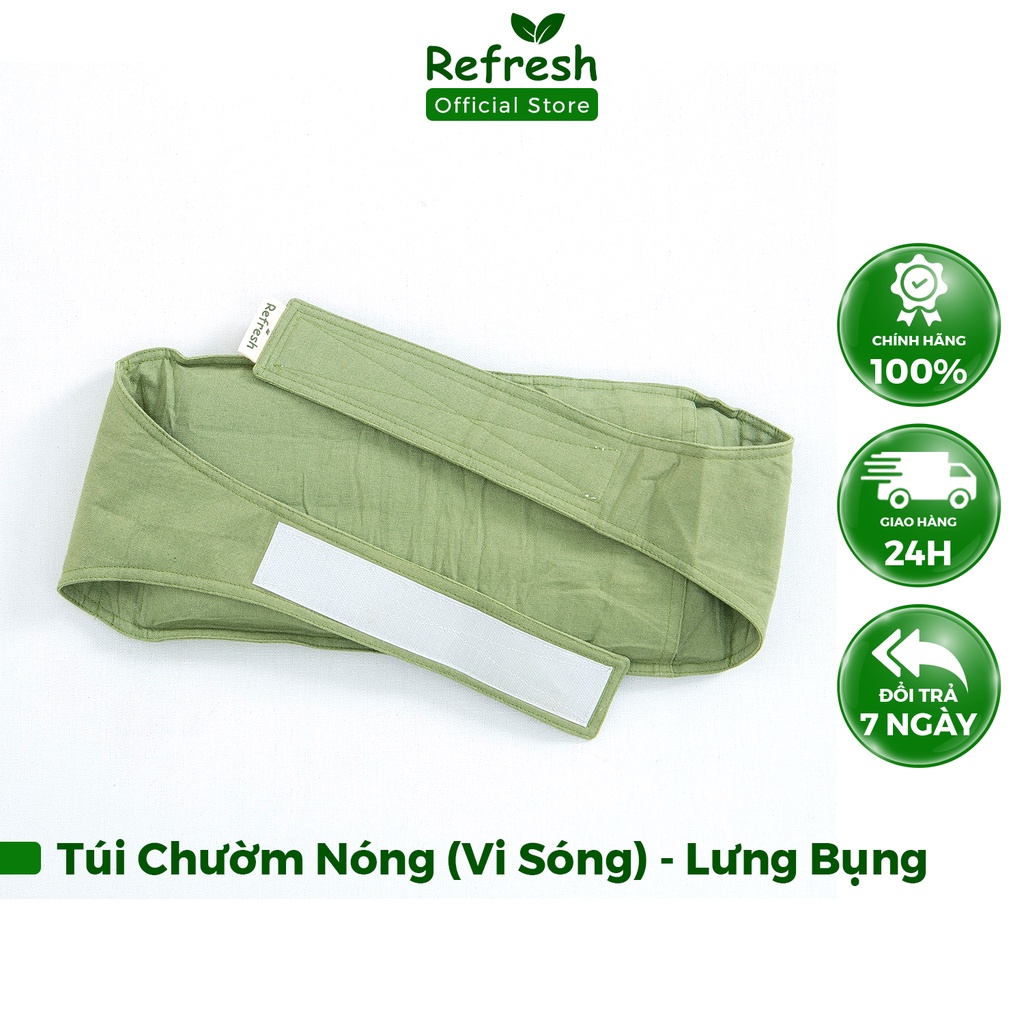 Túi Chườm Nóng, Chườm Lạnh Thảo Dược REFRESH Giảm Đau Lưng Hông, Đau Bụng Kinh Giảm Mỡ Bụng, Giãn Cơ