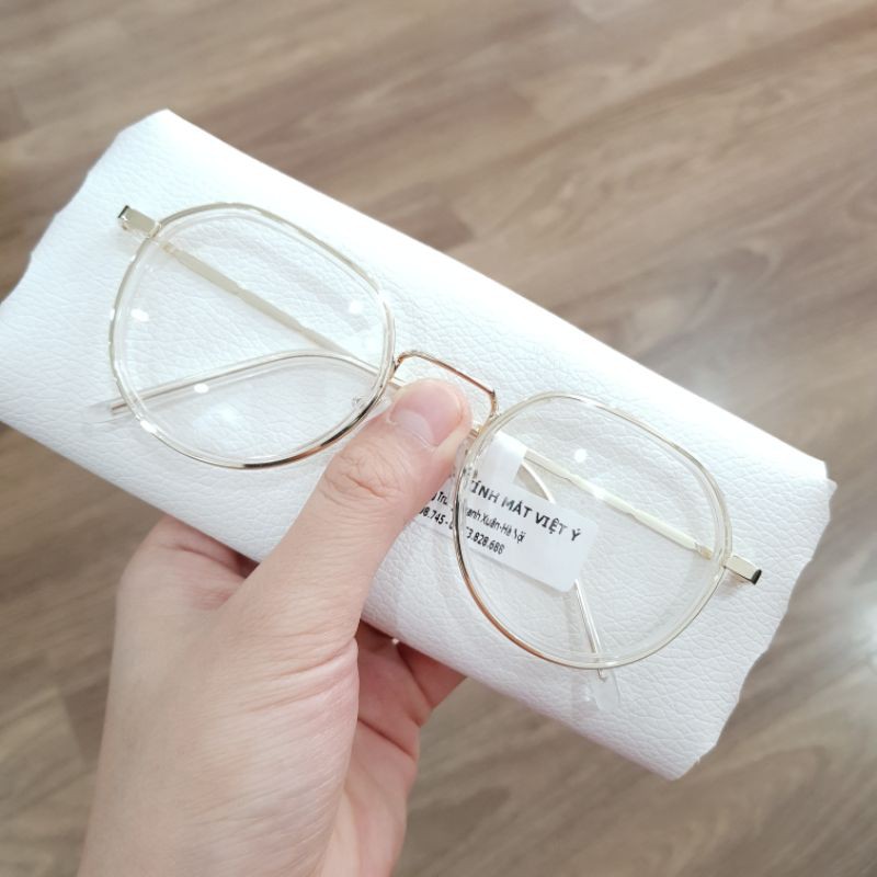 Gọng Kính Ulzzang Kim Loại Đa Giác lắp sẵn tròng 0 độ | BigBuy360 - bigbuy360.vn