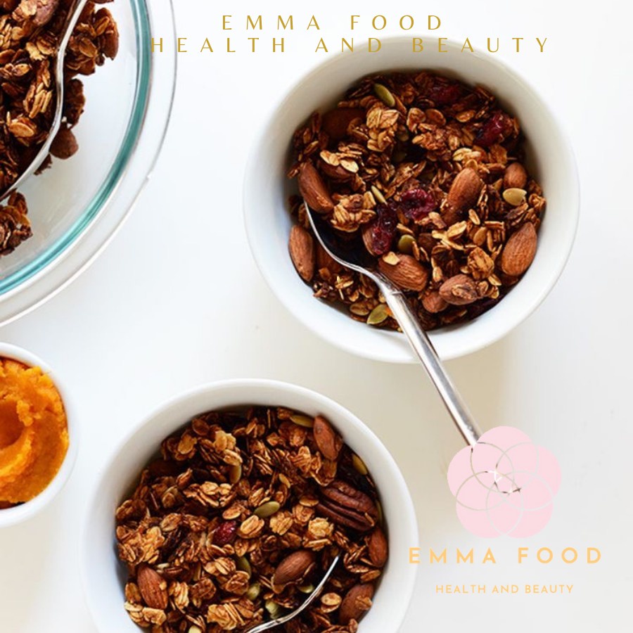 Granola Choco Ăn Kiêng Mix 15 Hạt Không Đường EMMA Food Ngũ Cốc Giảm Cân Tự Nhiên