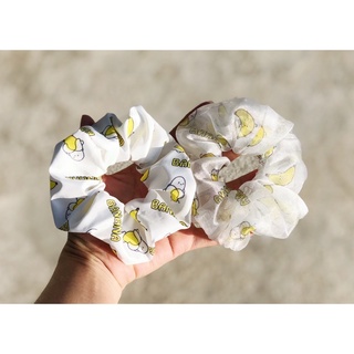 Dây buộc tóc cột tóc SCRUNCHIES hoạ tiết quả chuối
