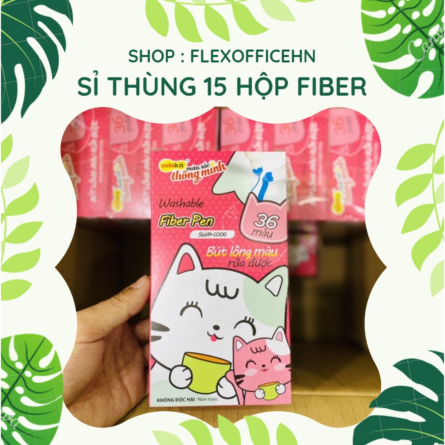 [XẢ KHO] SỈ 1 THÙNG 15 HỘP FIBER 36 MÀU