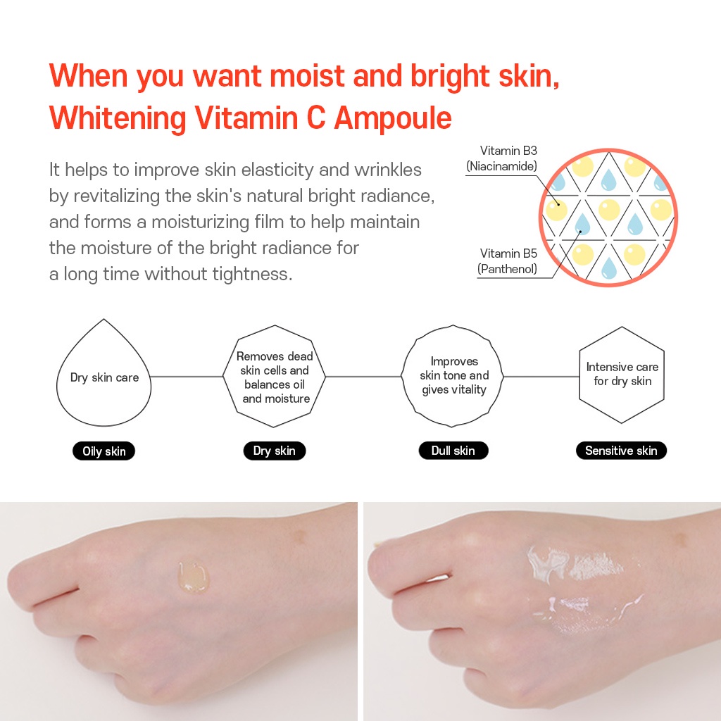 Naturekind -  Whitening Mega Vitamin Ampoule  / Vitamin Làm Trắng Da