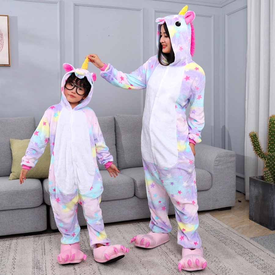 Kigurumis Bộ Đồ Ngủ Liền Thân Hóa Trang Pikachu Kỳ Lân Vui Nhộn Dành Cho Người Lớn