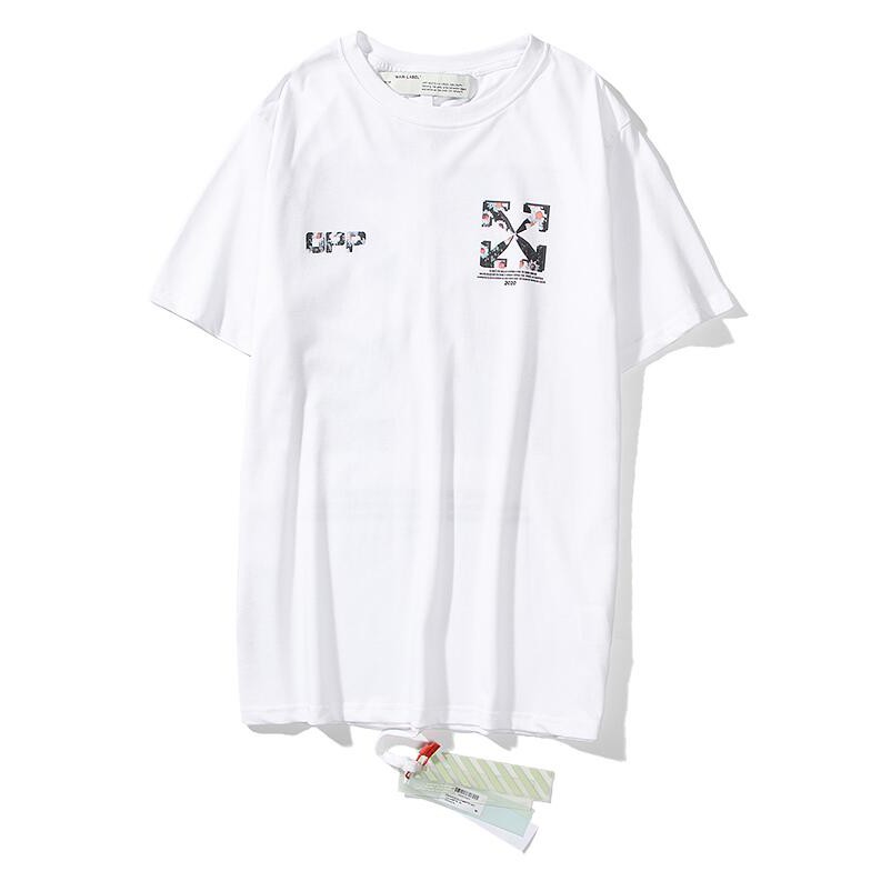 Áo Thun Off-White Tay Ngắn Chất Cotton In Chữ Thời Trang