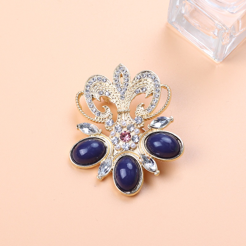 Ghim Cài Áo Đính Ngọc Trai Giả Phong Cách Vintage