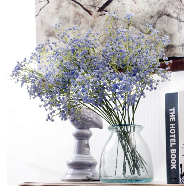 Giảm Giá Hoa Baby Màu Xanh Lam Nhạt//Hoa Xiu Làm Phụ Kiện Chụp Ảnh - Beecost