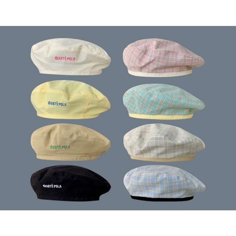 Mũ Beret Thêu Chữ Đội 2 Mặt Tiện Lợi