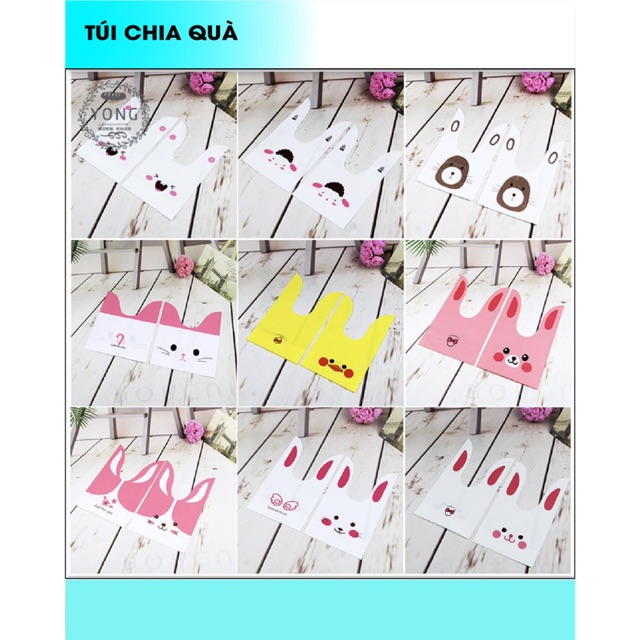 Set 10 Túi Chia Quà Mix Màu