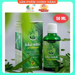 Tinh dầu ngải cứu VITOPHAR 50ml dạng xoa, hỗ trợ giảm đau nhức xương khớp, không nóng, hiệu qủa nhanh