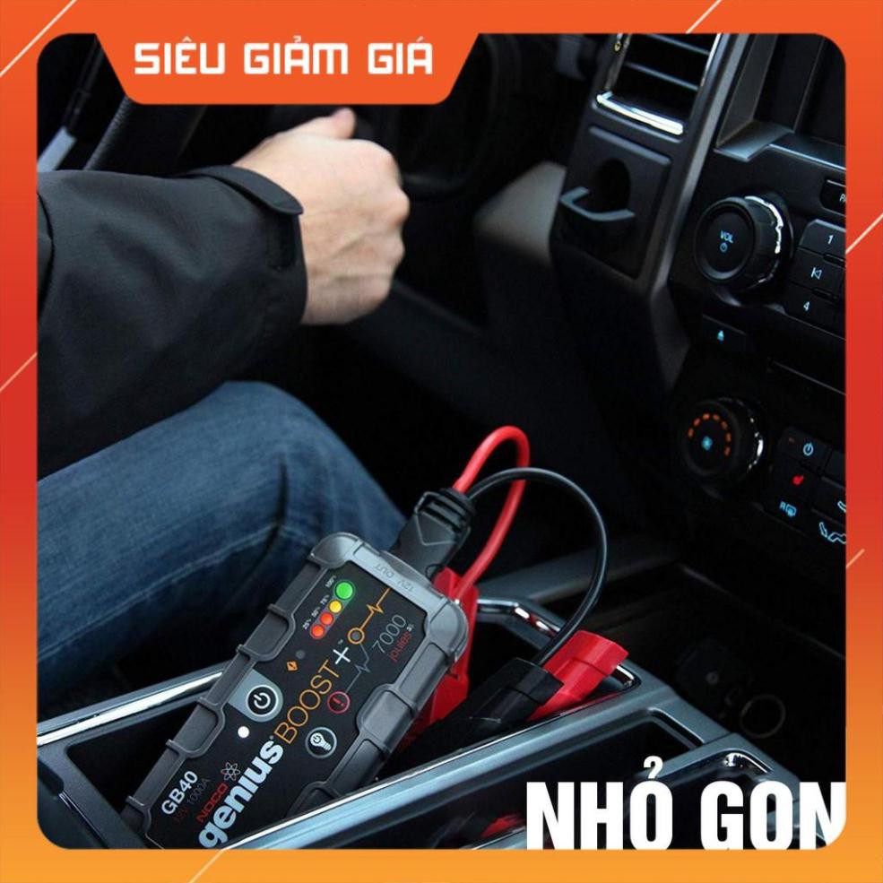 BỘ KÍCH ĐIỆN NỔ XE HƠI NOCO GB40 KIÊM SẠC DỰ PHÒNG 1000A (TẶNG KHĂN 3M)