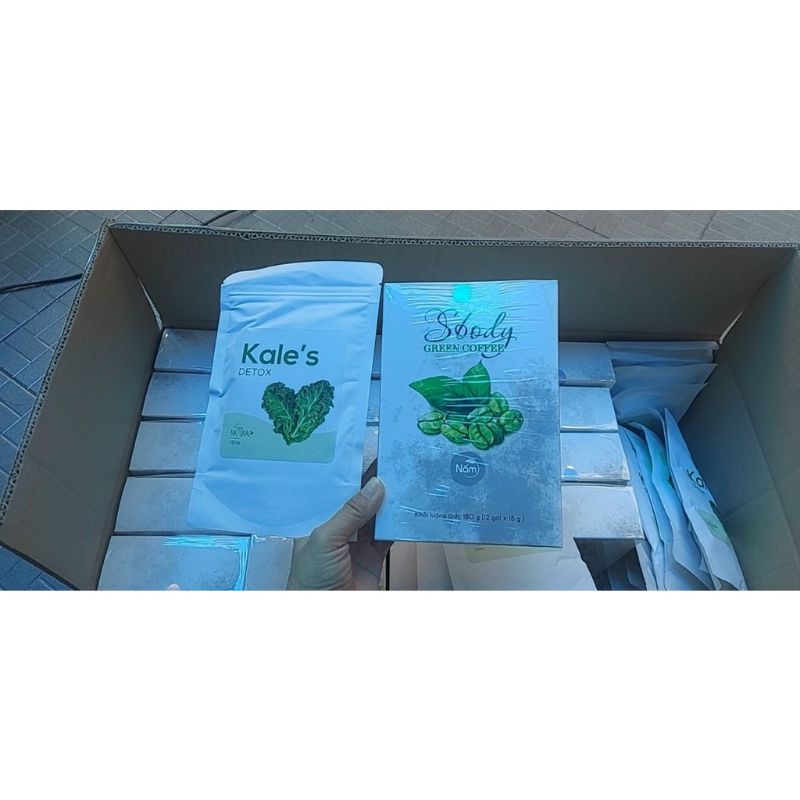 Nấm giảm cân Sbody slim tặng detox cải xoắn dạng viên và cà phê