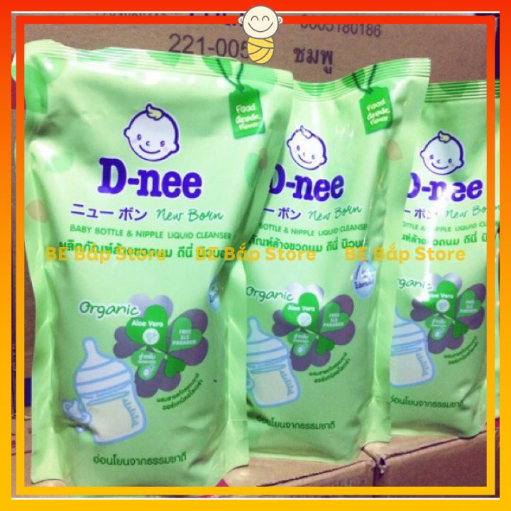 Nước Rửa Bình Sữa Dnee Organic Thái Túi 600ml An Toàn Cho Bé