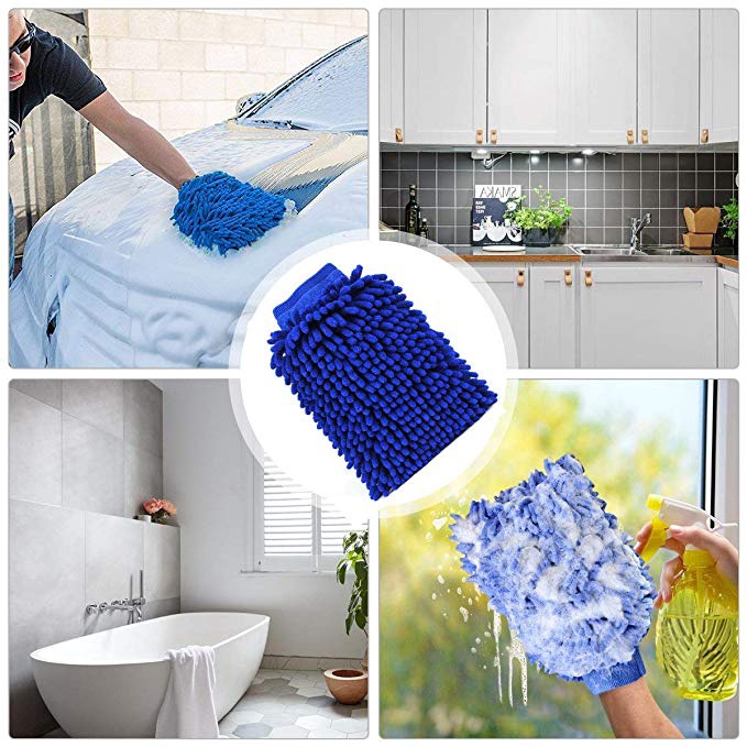 [Mới] Găng Tay Cao Cấp Bằng Vải Chenille Chống Thấm Nước Dùng Để Vệ Sinh Rửa Chén - Bộ Dụng Cụ Vệ Sinh Cỡ Lớn