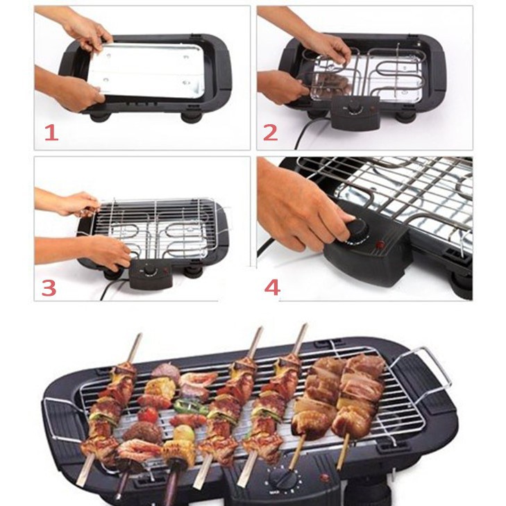 BẾP NƯỚNG ĐIỆN KHÔNG KHÓI ELECTRIC BARBECUE GRILL MẪU 2021 𝙇𝙊𝘼𝙄 1 𝘽𝘼̉𝙊 𝙃𝘼̀𝙉𝙃 12 𝙏𝙃𝘼́𝙉𝙂