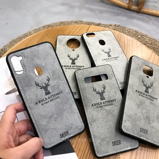 (Ảnh chụp thật) Ốp Oppo F1S, F3, F5, F7, F9, F11, F11 PRO, A59, A71, A83 lưng phủ vải deer xám