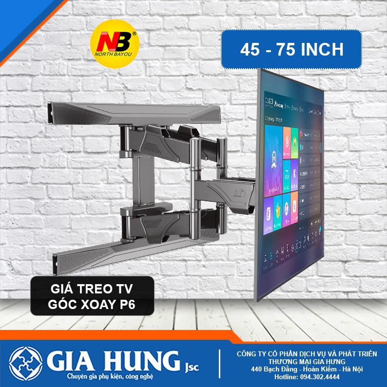 Chính hãng Giá Treo Ti vi góc Xoay 2 thanh NBP6