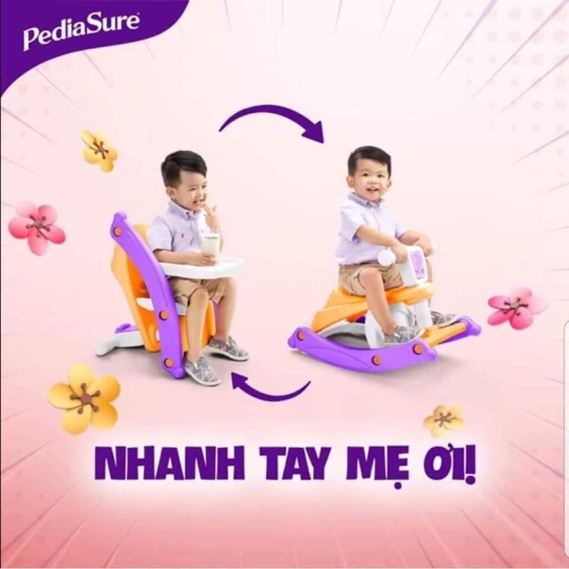 BỘ BÀN ĂN KẾT HỢP BẬP BÊNH CHO BÉ Quà tặng từ sữa Pediasure