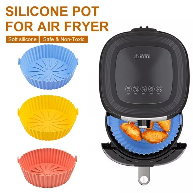Khay Silicone Tròn Nướng Bánh Nhiều Màu Có Thể Tái Sử Dụng